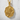Butterfly Branch Seal Pendant, gold vermeil, studio product photo