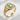 Semicolon Leaf Seal Ring in gold vermeil, angled product view
