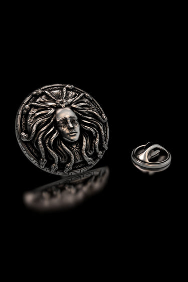 Medusa Serpent Lapel Pin - Sarnion