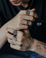 Modern Cross Ring - Sarnion