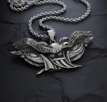 Silver American Eagle Pendant