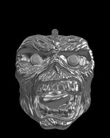 Eddie Maiden silver ring shown with size reference demonstrating actual dimensions