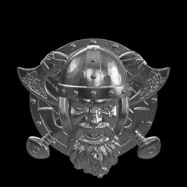 Viking Berserker Ring silver ring shown with size reference demonstrating actual dimensions