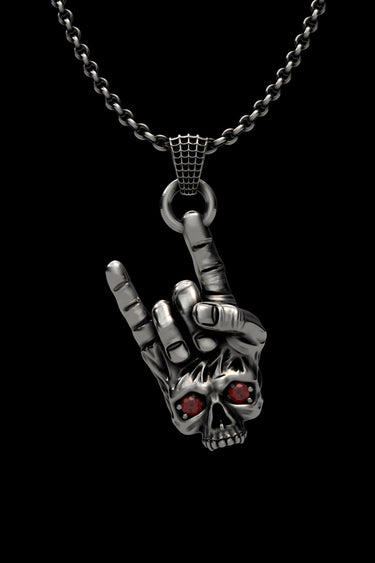 Rock Skull Pendant - Sarnion