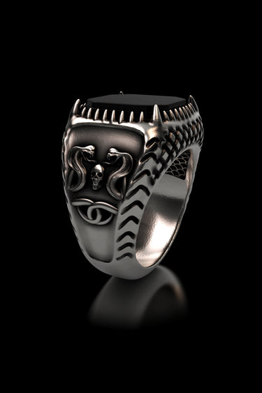 Serpent Skull Ring - Sarnion