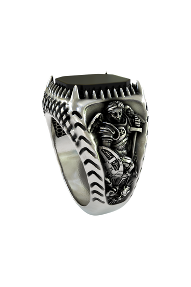 Silver Archangel Michael Ring