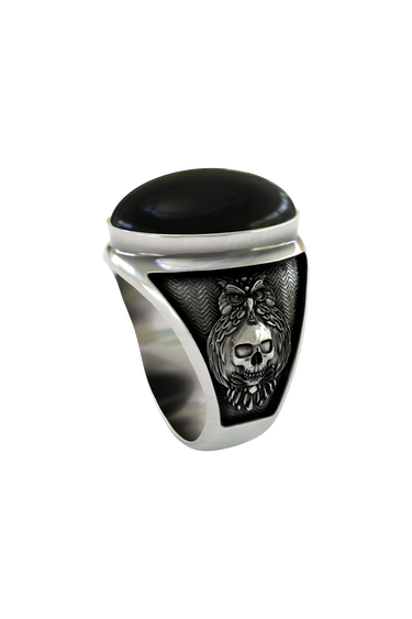 Silver Mystic Owl Ring